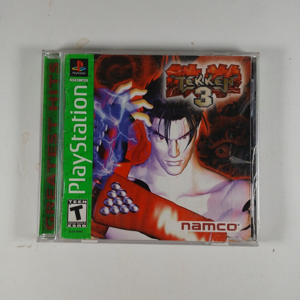 Tekken 3 PS1 PlayStation 1 Green Greatest Hits Manual SLUS-00402 Namco NTSC-U/C
